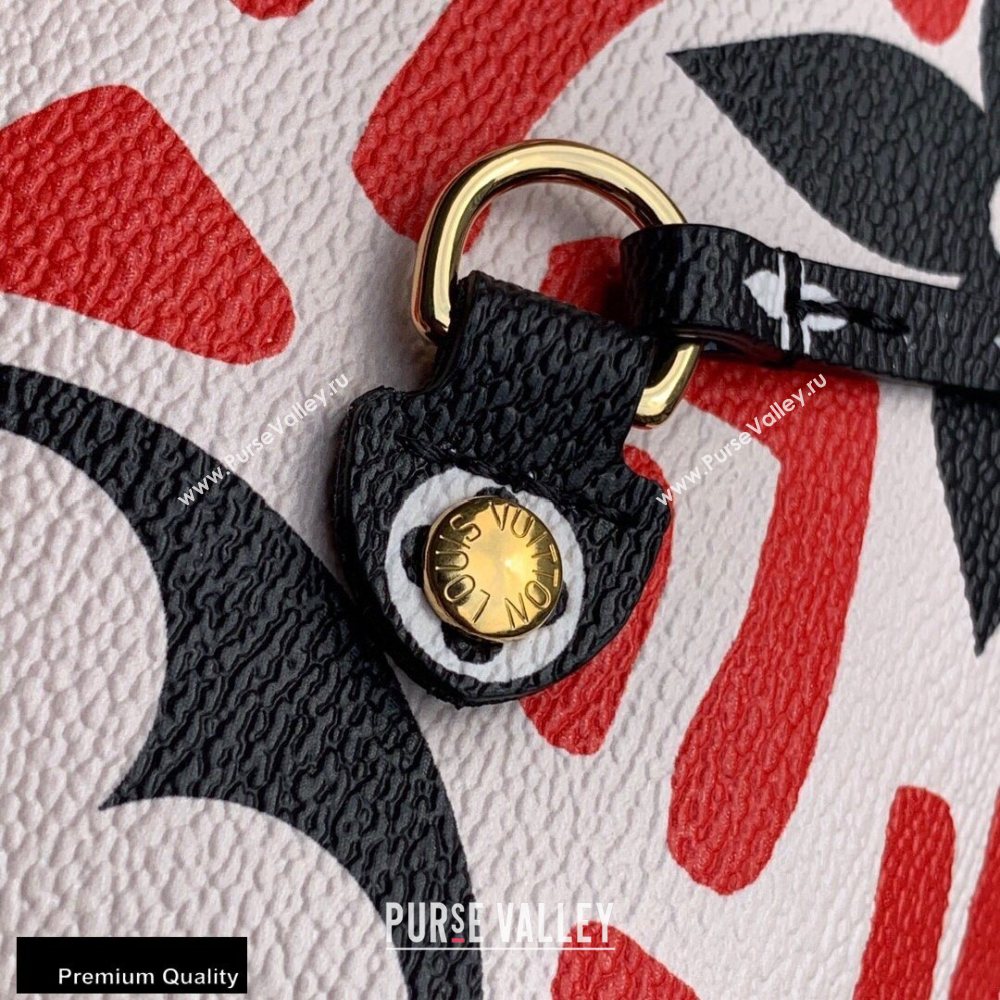 Louis Vuitton LV Crafty Neverfull MM Tote Bag Red Runway M56583 2020 (kiki-20053021)