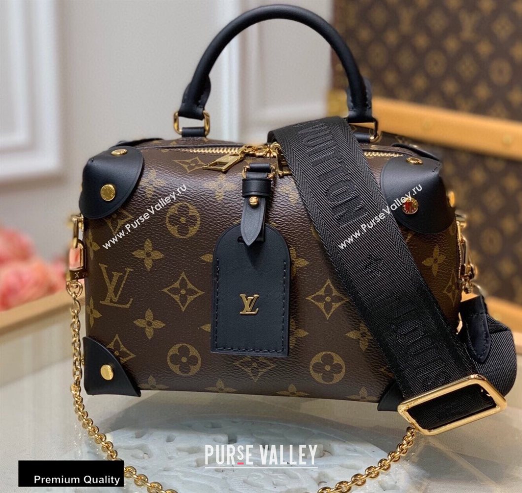 Louis Vuitton Petite Malle Souple Bag M45571 Black 2020 (kiki-20100733)