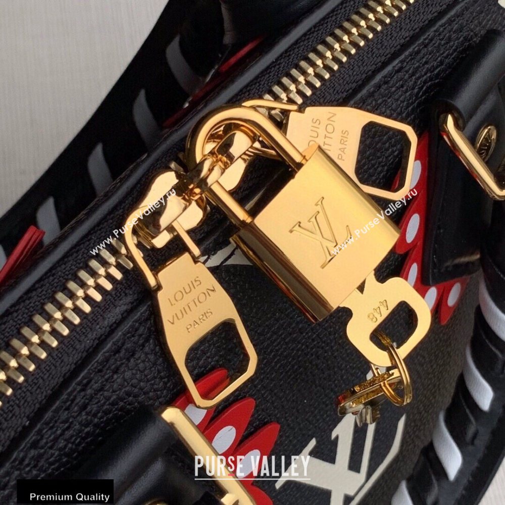 Louis Vuitton LV Crafty Alma BB Bag Braided Top Handle Black 2020 (kiki-20100712)