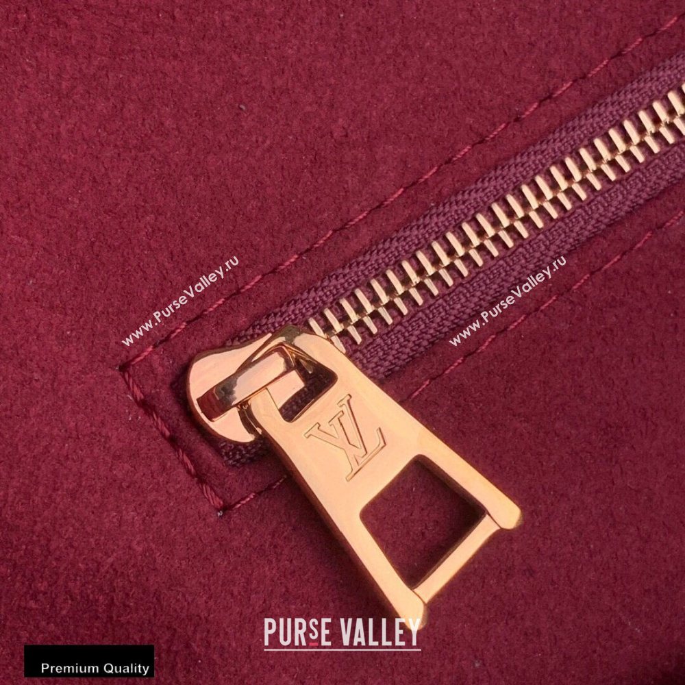 Louis Vuitton Grained Leather OnTheGo MM Tote Bag M45495 Black 2020 (kiki-20100717)