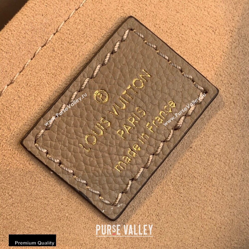 Louis Vuitton Grained Leather Montaigne MM Bag M45499 Tourterelle Gray 2020 (kiki-20100714)