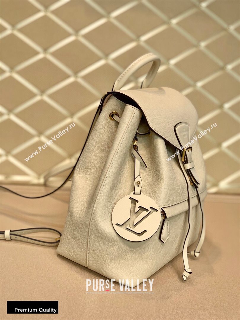 Louis Vuitton Montsouris Backpack Bag M45397 Cream 2020 (kiki-20100732)