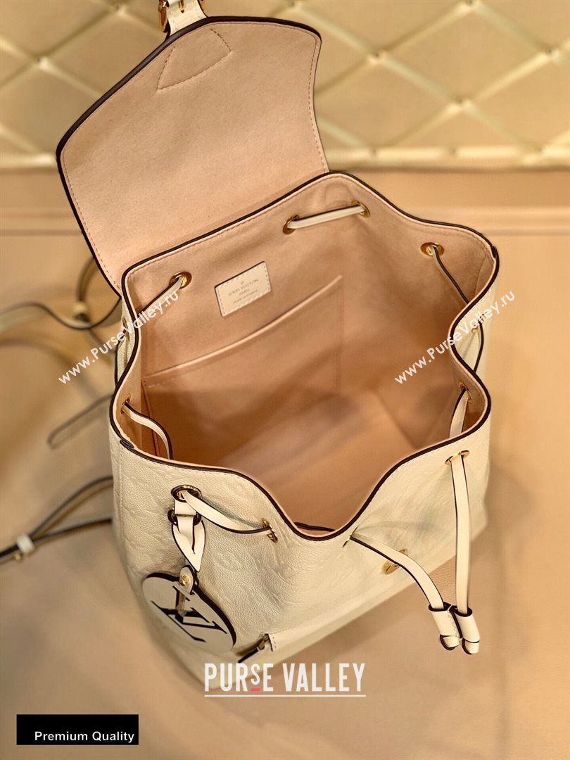 Louis Vuitton Montsouris Backpack Bag M45397 Cream 2020 (kiki-20100732)