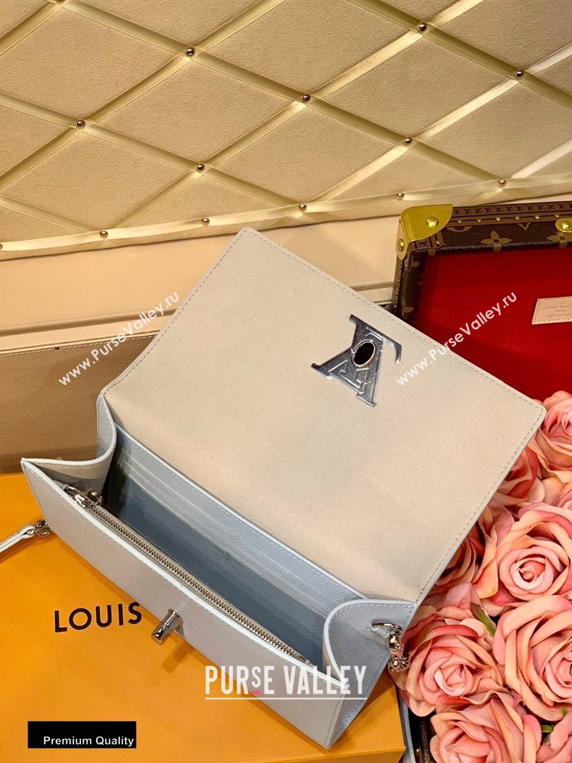 Louis Vuitton Lockme Clutch Bag M56136 Olympe Blue 2020 (kiki-20100727)