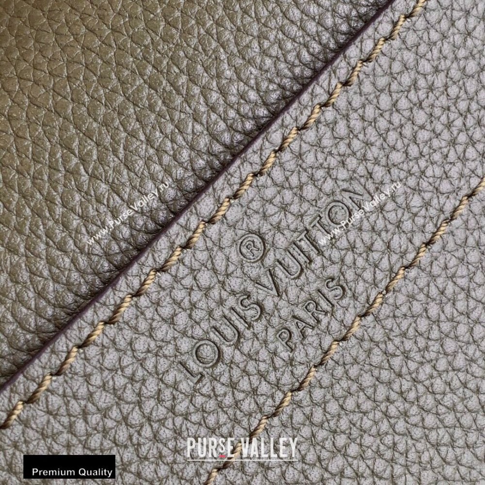 Louis Vuitton Grained Calf Leather Lockme Chain PM Bag M57067 Khaki Green 2020 (kiki-20100721)