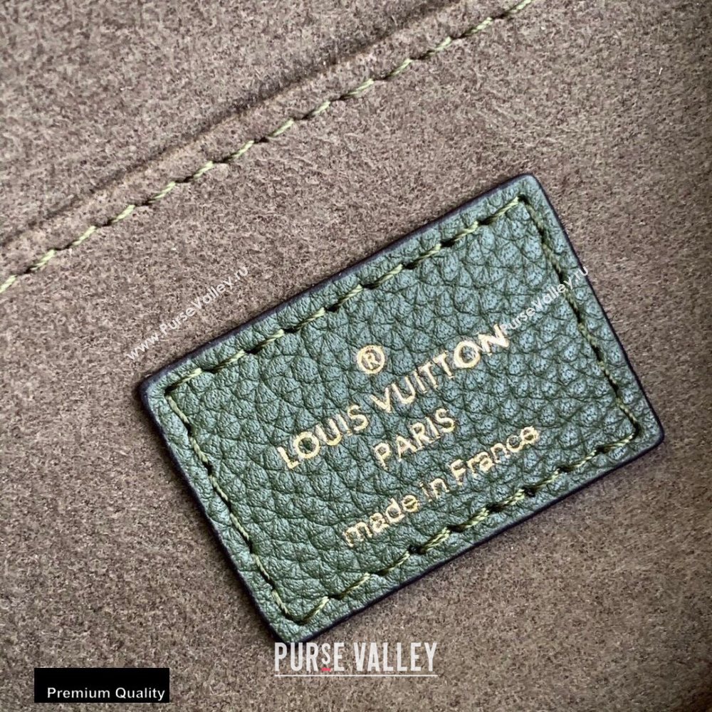 Louis Vuitton Grained Calf Leather Lockme Chain PM Bag M57067 Khaki Green 2020 (kiki-20100721)