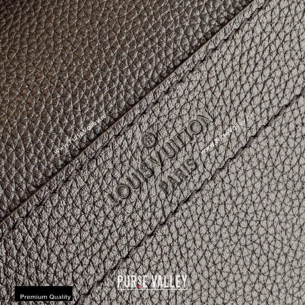 Louis Vuitton Grained Calf Leather Lockme Chain PM Bag M57073 Black 2020 (kiki-20100722)