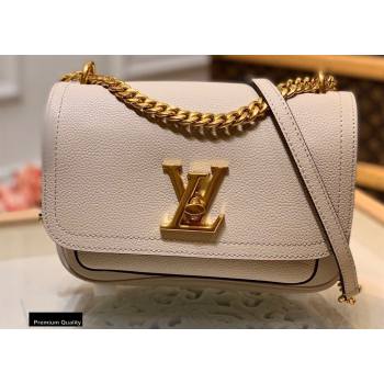 Louis Vuitton Grained Calf Leather Lockme Chain PM Bag M57072 Griege 2020 (kiki-20100723)