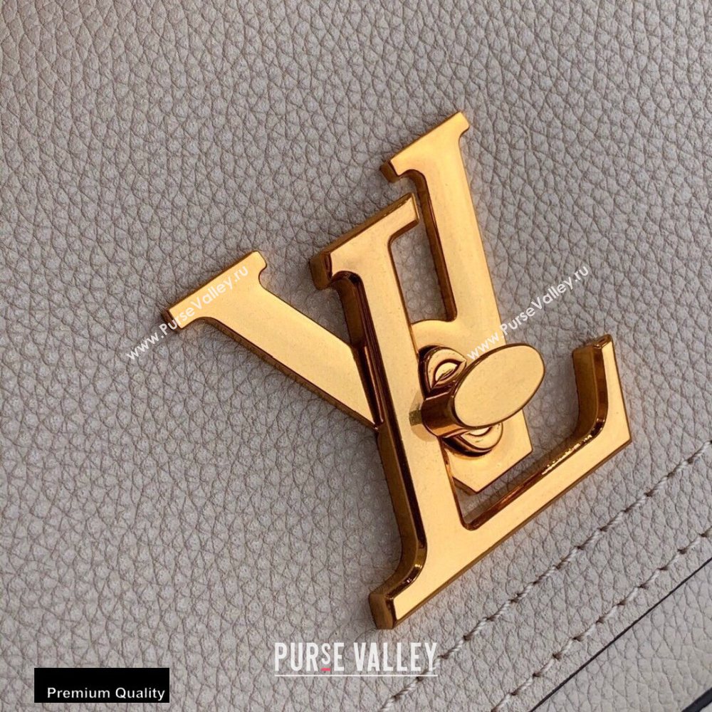 Louis Vuitton Grained Calf Leather Lockme Chain PM Bag M57072 Griege 2020 (kiki-20100723)