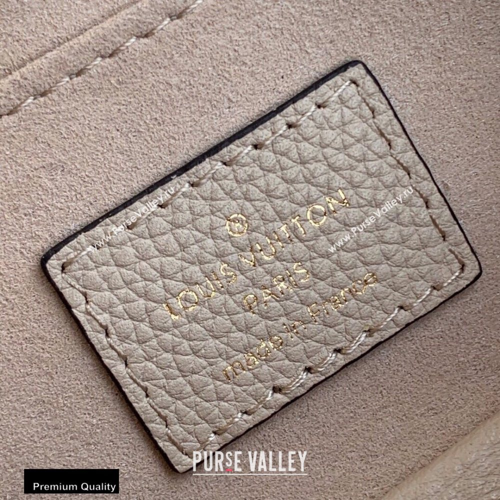 Louis Vuitton Grained Calf Leather Lockme Chain PM Bag M57072 Griege 2020 (kiki-20100723)