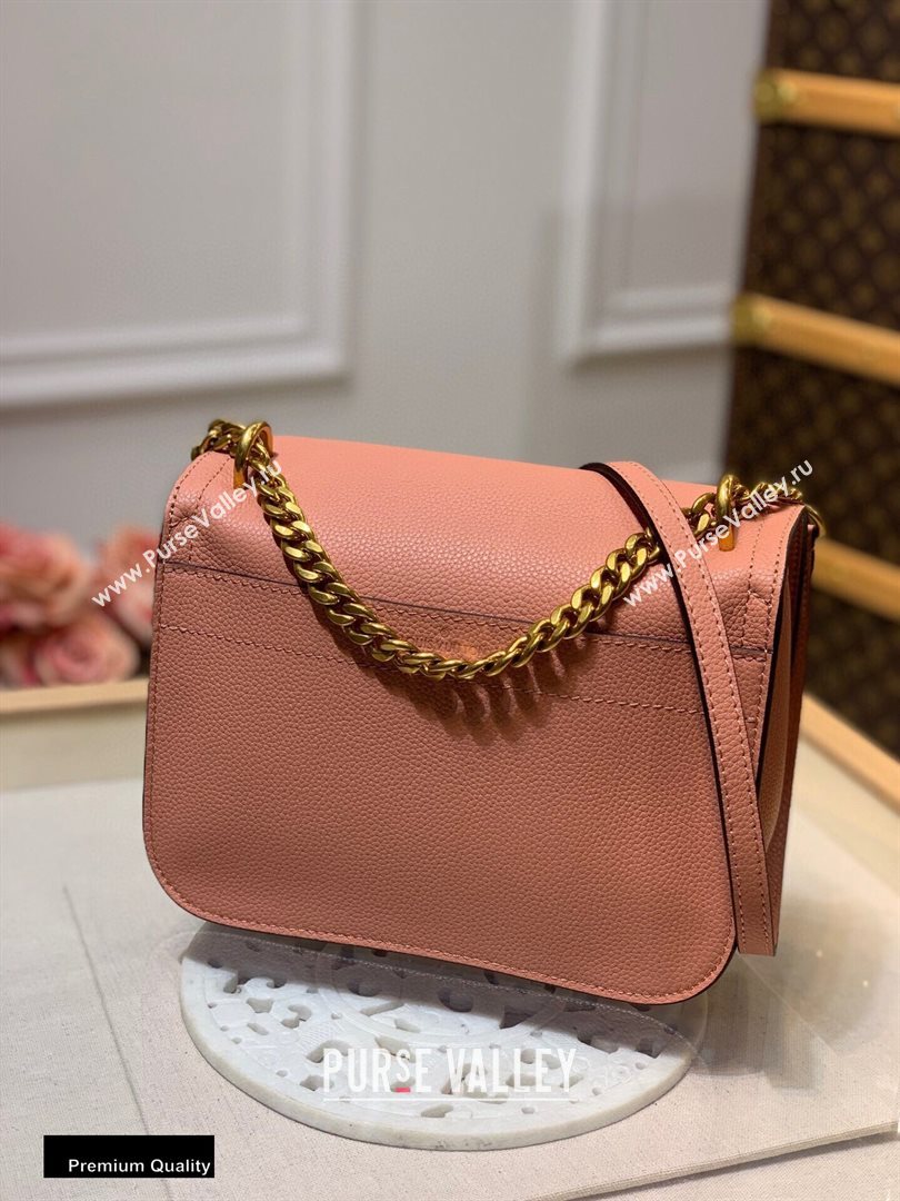 Louis Vuitton Grained Calf Leather Lockme Chain PM Bag M57071 Rose des Sables Pink 2020 (kiki-20100724)