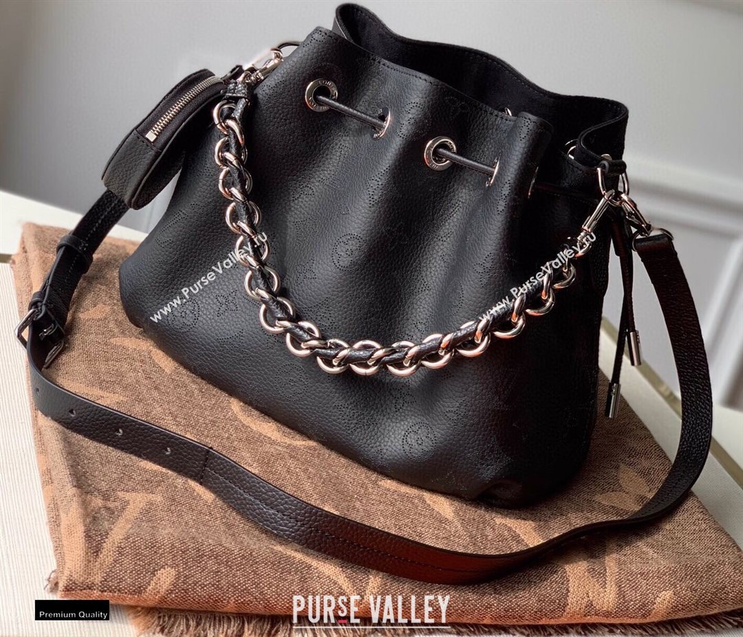 Louis Vuitton Bella Bucket Bag M57070 Black 2020 (kiki-20120109)