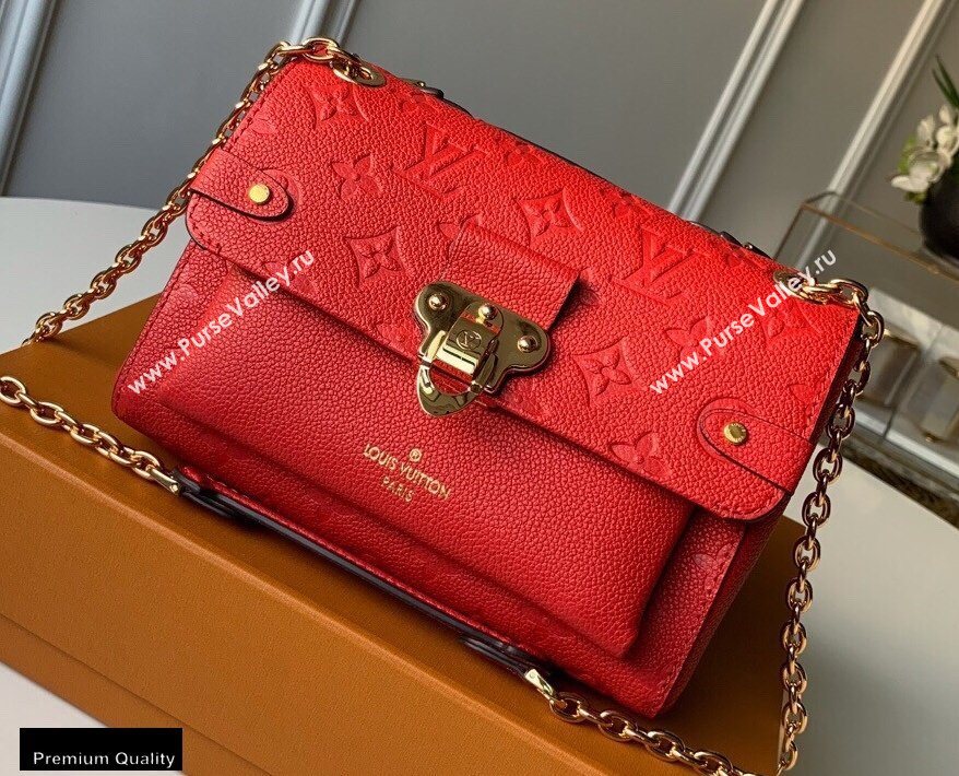 Louis Vuitton Monogram Empreinte Vavin BB Bag M44554 Scarlett Red (kiki-20100811)