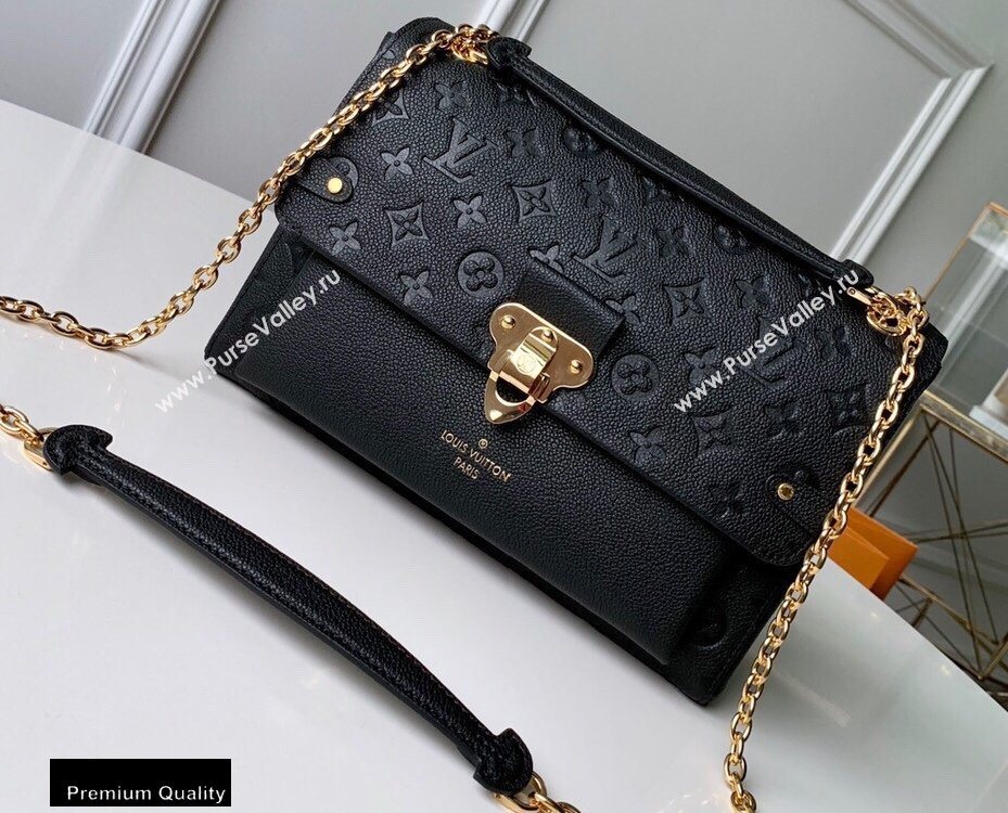 Louis Vuitton Monogram Empreinte Vavin MM Bag M44150 Black (kiki-20100801)