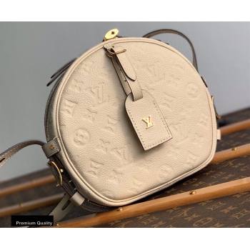 Louis Vuitton Monogram Empreinte Boite Chapeau Souple MM Bag M45276 Creme 2020 (kiki-20100839)