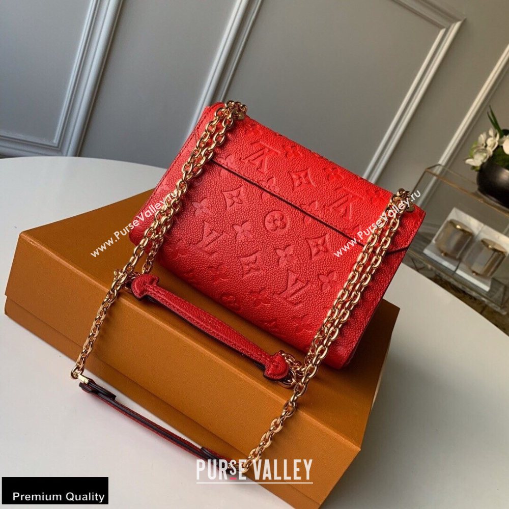 Louis Vuitton Monogram Empreinte Vavin BB Bag M44554 Scarlett Red (kiki-20100811)