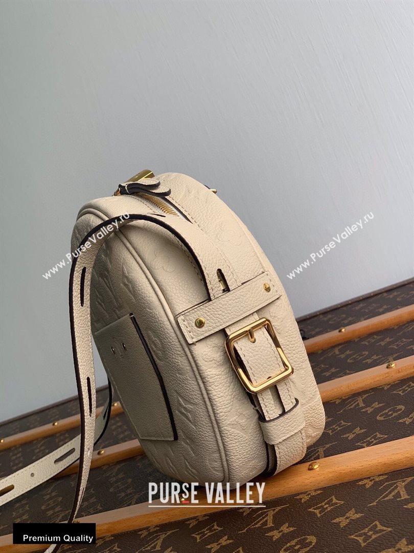 Louis Vuitton Monogram Empreinte Boite Chapeau Souple MM Bag M45276 Creme 2020 (kiki-20100839)