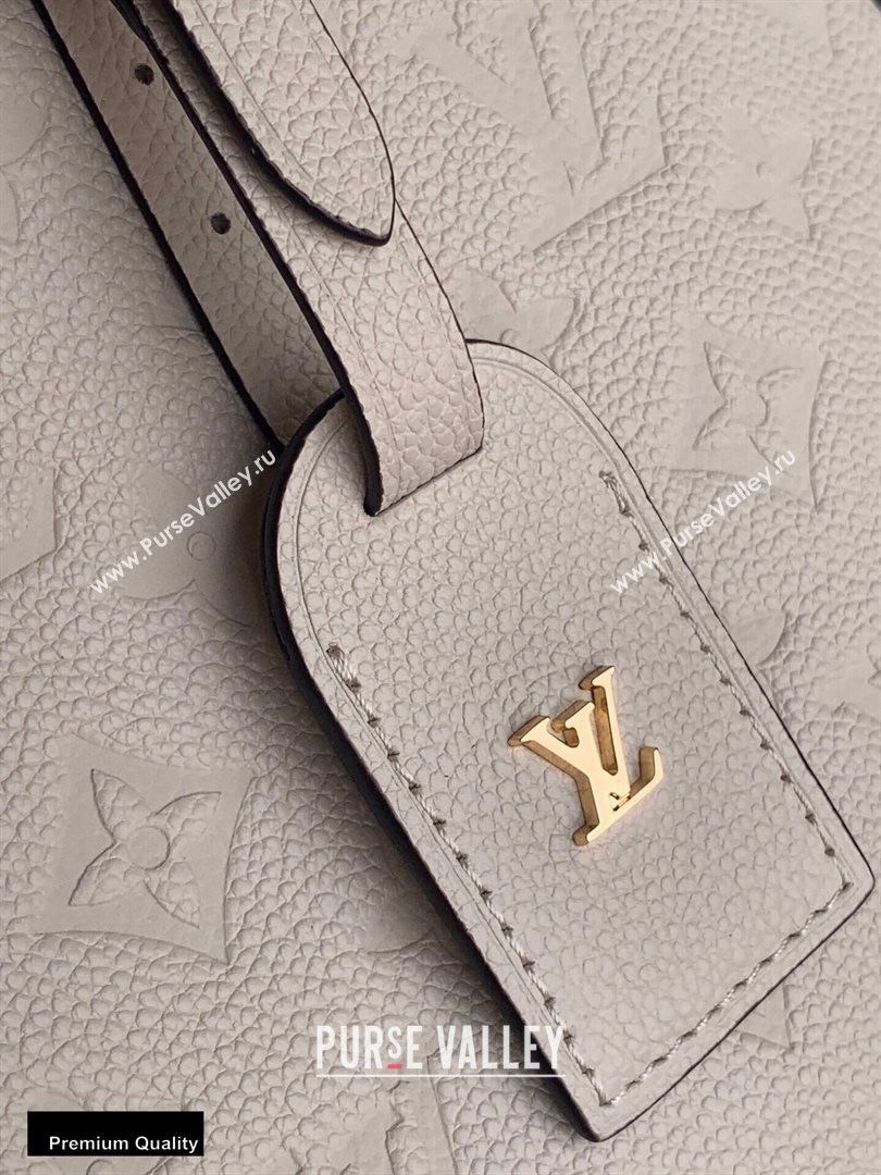 Louis Vuitton Monogram Empreinte Boite Chapeau Souple MM Bag M45276 Creme 2020 (kiki-20100839)