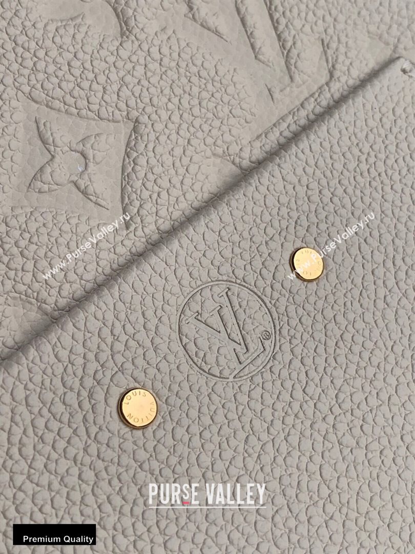Louis Vuitton Monogram Empreinte Boite Chapeau Souple MM Bag M45276 Creme 2020 (kiki-20100839)