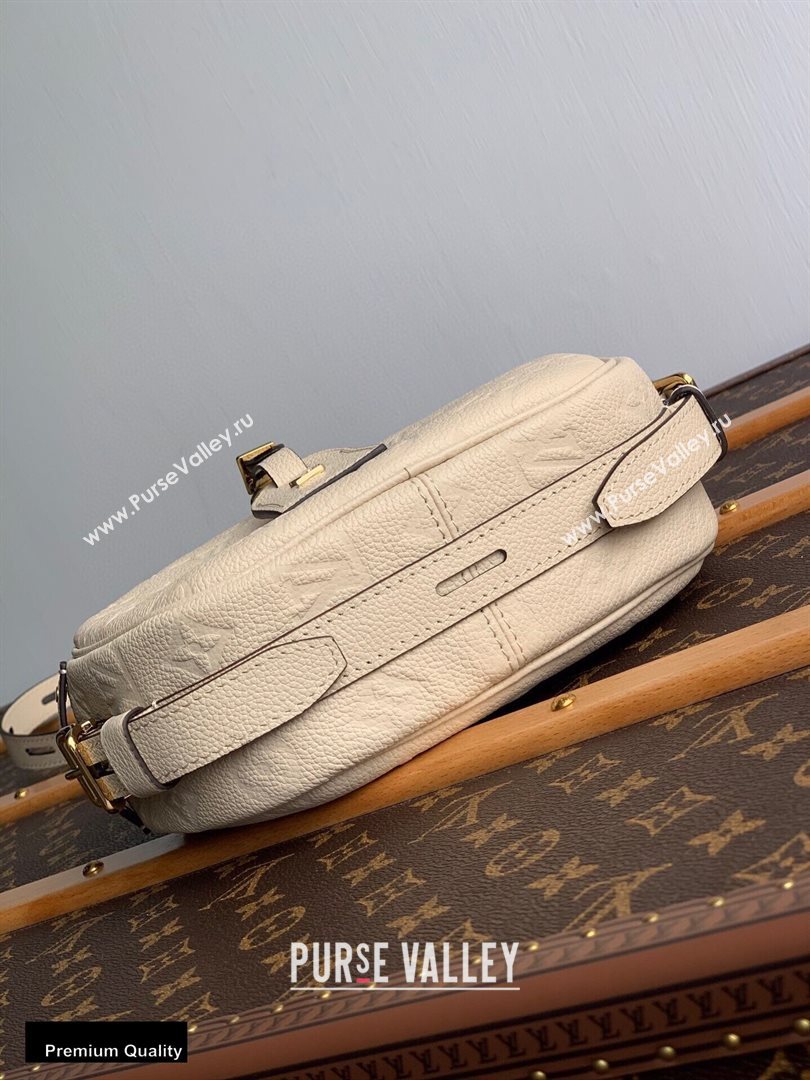 Louis Vuitton Monogram Empreinte Boite Chapeau Souple MM Bag M45276 Creme 2020 (kiki-20100839)
