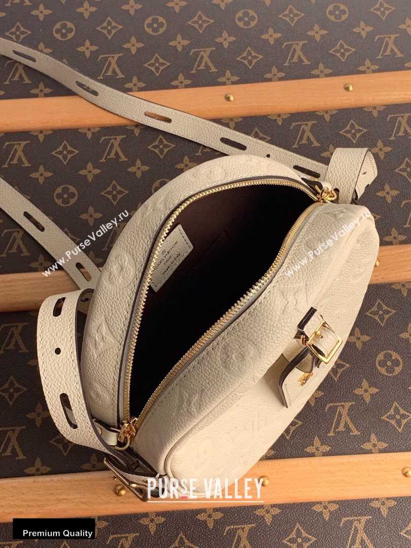Louis Vuitton Monogram Empreinte Boite Chapeau Souple MM Bag M45276 Creme 2020 (kiki-20100839)