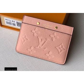 Louis Vuitton Monogram Empreinte Card Holder M69174 Rose Poudre Pink 2020 (kiki-20100838)