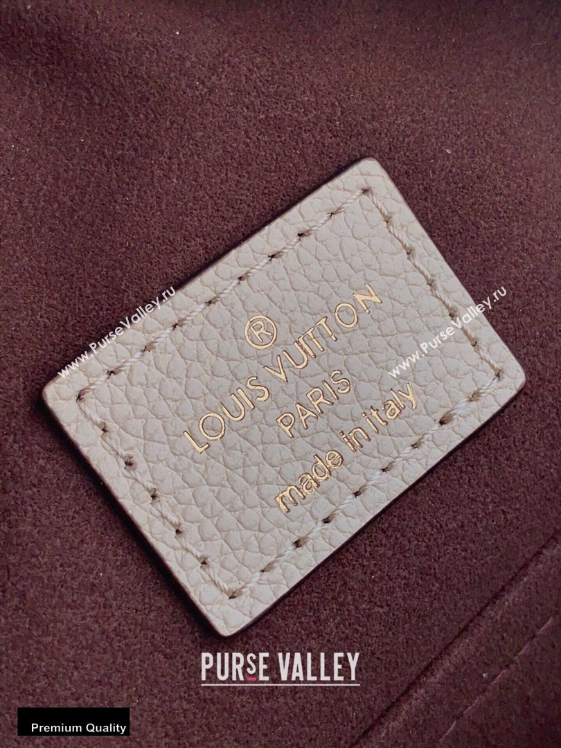 Louis Vuitton Monogram Empreinte Boite Chapeau Souple MM Bag M45276 Creme 2020 (kiki-20100839)