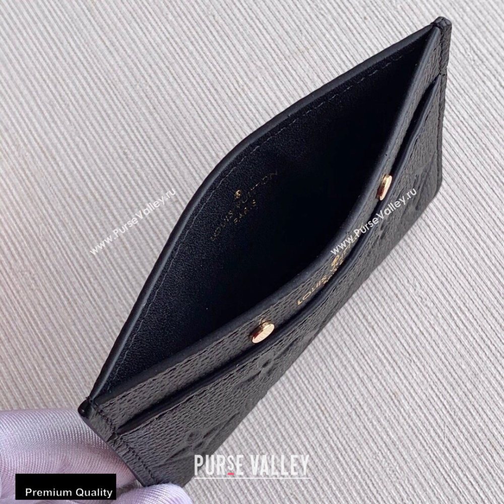 Louis Vuitton Monogram Empreinte Card Holder M69171 Black 2020 (kiki-20100837)