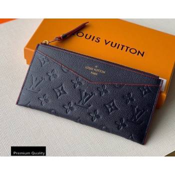 Louis Vuitton Monogram Empreinte Pochette Melanie BB Pouch Clutch Bag M68713 Marine Rouge 2020 (kiki-20100833)