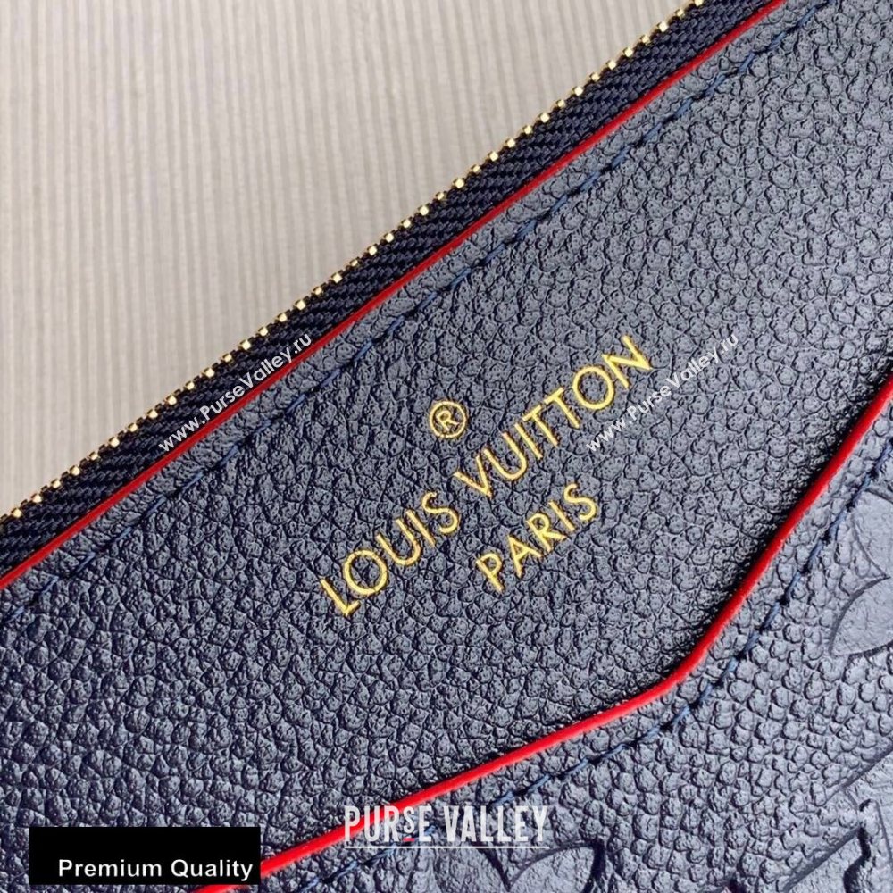 Louis Vuitton Monogram Empreinte Pochette Melanie BB Pouch Clutch Bag M68713 Marine Rouge 2020 (kiki-20100833)