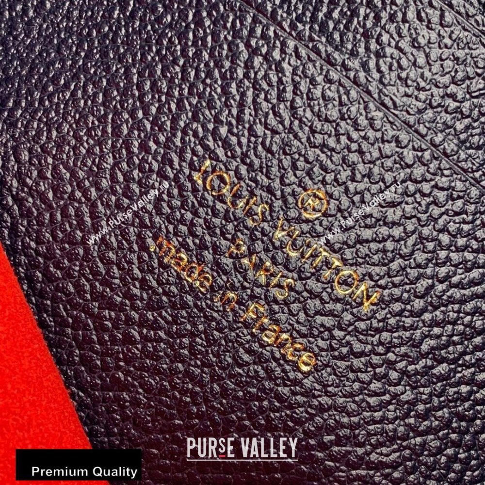 Louis Vuitton Monogram Empreinte Pochette Melanie BB Pouch Clutch Bag M68713 Marine Rouge 2020 (kiki-20100833)