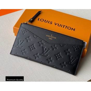 Louis Vuitton Monogram Empreinte Pochette Melanie BB Pouch Clutch Bag M68712 Black 2020 (kiki-20100832)