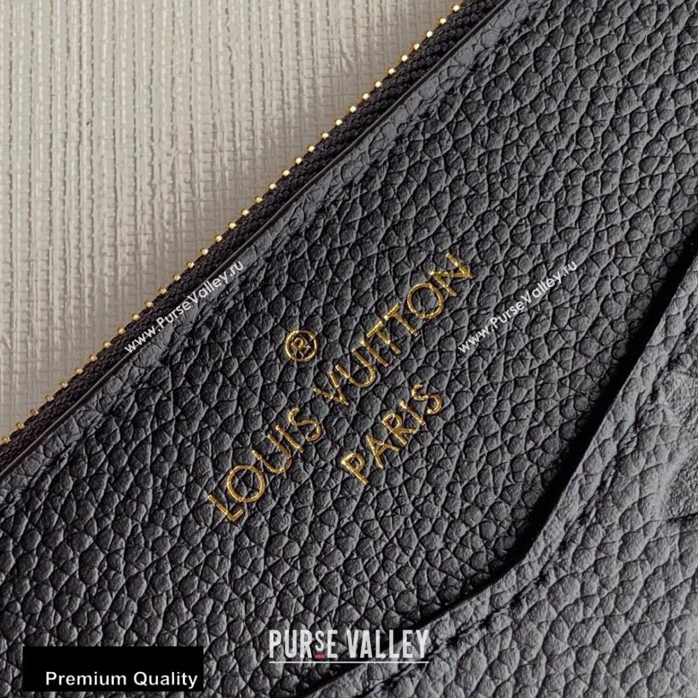 Louis Vuitton Monogram Empreinte Pochette Melanie BB Pouch Clutch Bag M68712 Black 2020 (kiki-20100832)