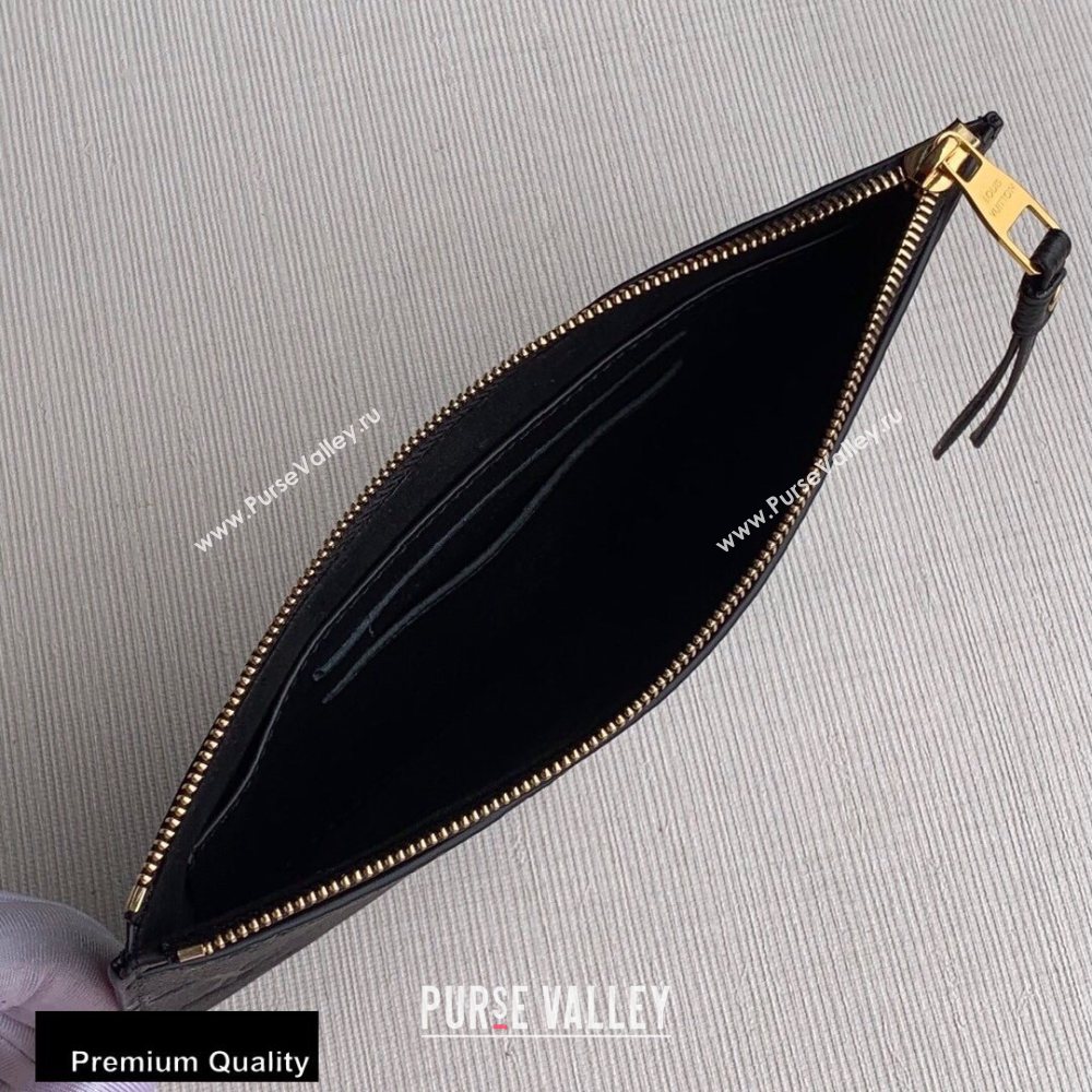 Louis Vuitton Monogram Empreinte Pochette Melanie BB Pouch Clutch Bag M68712 Black 2020 (kiki-20100832)