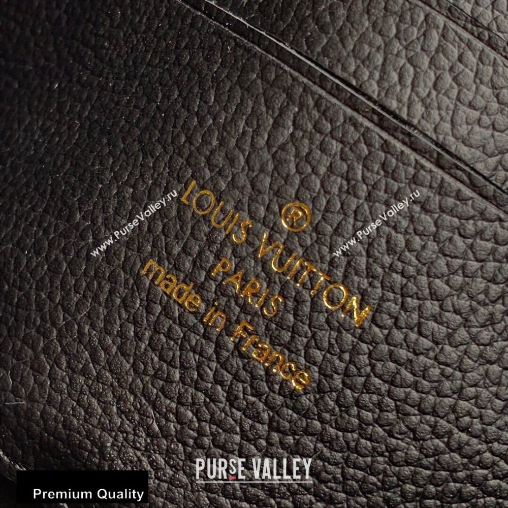 Louis Vuitton Monogram Empreinte Pochette Melanie BB Pouch Clutch Bag M68712 Black 2020 (kiki-20100832)