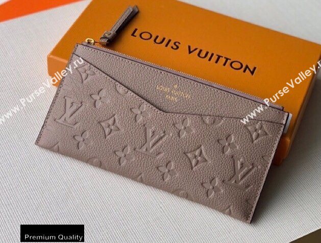 Louis Vuitton Monogram Empreinte Pochette Melanie BB Pouch Clutch Bag M68714 Tourterelle Beige 2020 (kiki-20100834)