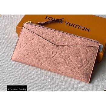 Louis Vuitton Monogram Empreinte Pochette Melanie BB Pouch Clutch Bag Pink 2020 (kiki-20100836)