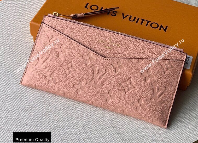 Louis Vuitton Monogram Empreinte Pochette Melanie BB Pouch Clutch Bag Pink 2020 (kiki-20100836)