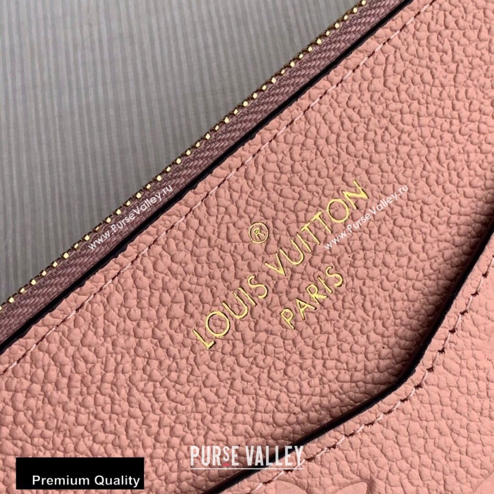 Louis Vuitton Monogram Empreinte Pochette Melanie BB Pouch Clutch Bag Pink 2020 (kiki-20100836)