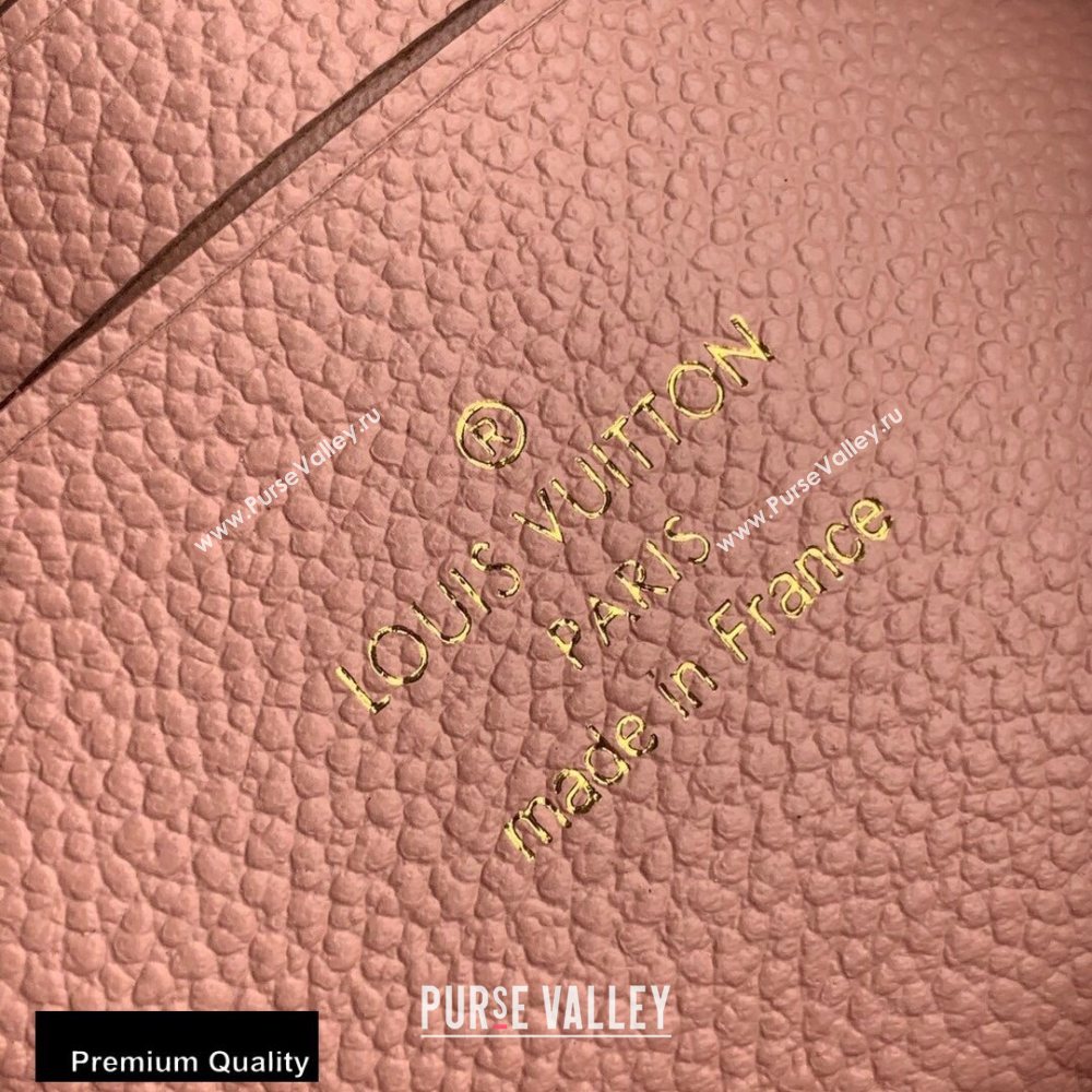Louis Vuitton Monogram Empreinte Pochette Melanie BB Pouch Clutch Bag Pink 2020 (kiki-20100836)