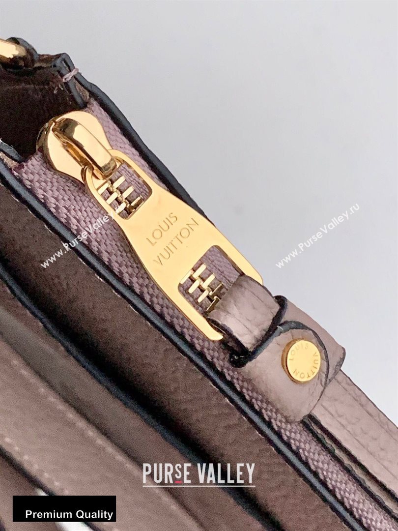 Louis Vuitton Monogram Empreinte Pochette Melanie MM Pouch Clutch Bag M68707 Tourterelle Beige 2020 (kiki-20100829)