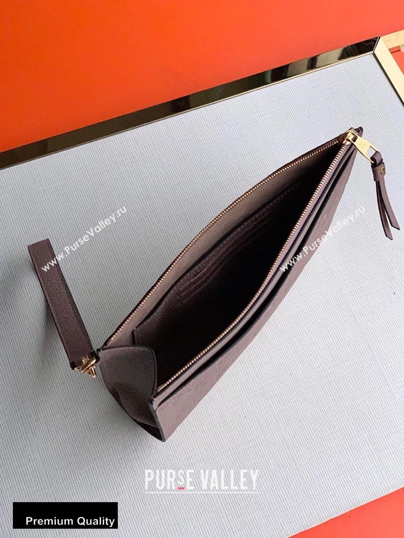 Louis Vuitton Monogram Empreinte Pochette Melanie MM Pouch Clutch Bag M68707 Tourterelle Beige 2020 (kiki-20100829)