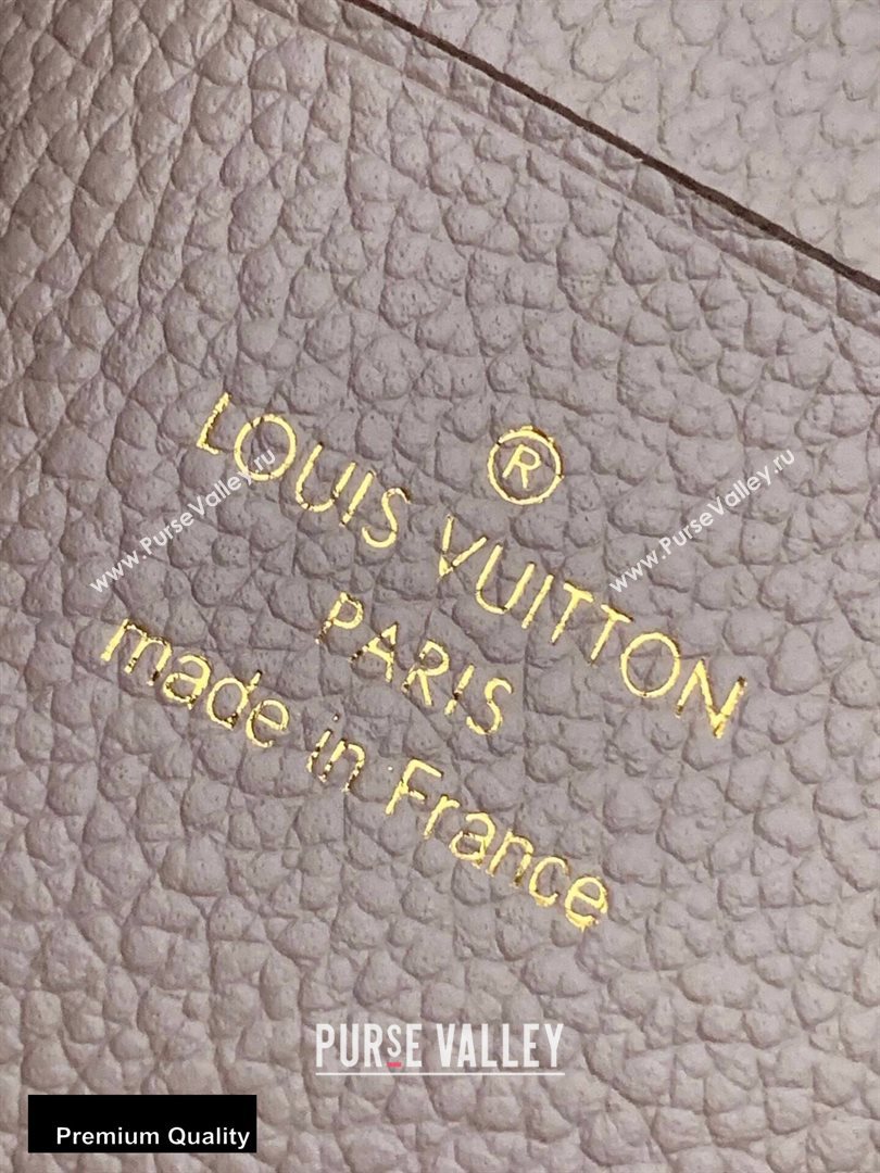 Louis Vuitton Monogram Empreinte Pochette Melanie MM Pouch Clutch Bag M68707 Tourterelle Beige 2020 (kiki-20100829)