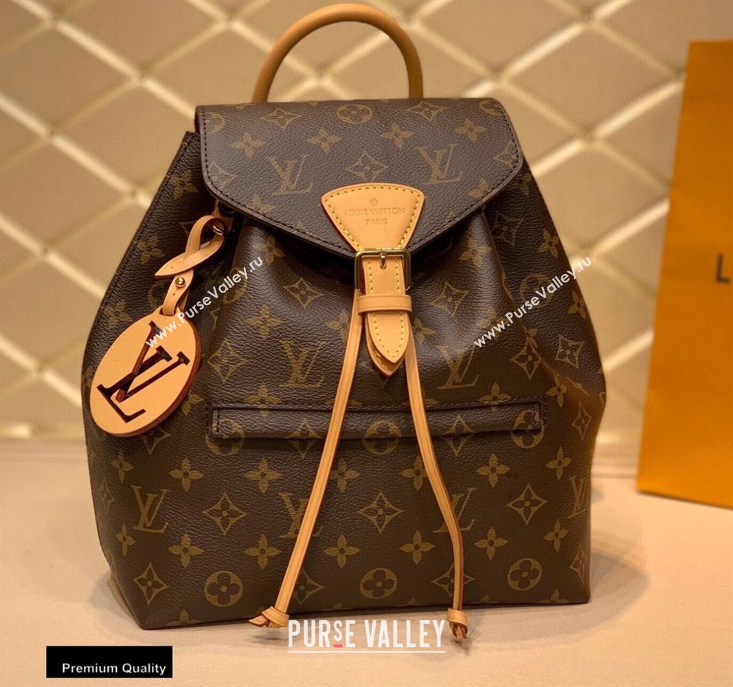 Louis Vuitton Monogram Canvas Montsouris PM Backpack Bag Natural M45501 2020 (kiki-20100737)