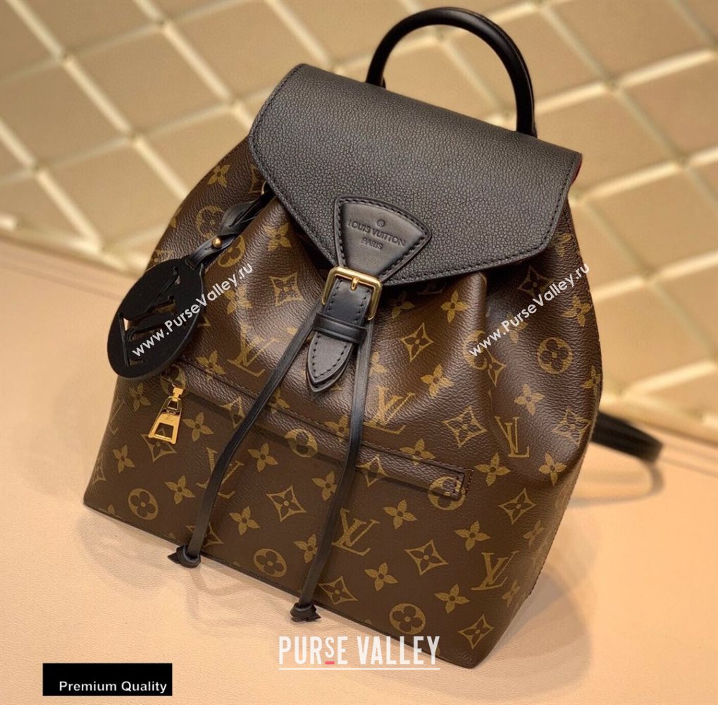 Louis Vuitton Monogram Canvas Montsouris PM Backpack Bag M45515 Black 2020 (kiki-20100736)