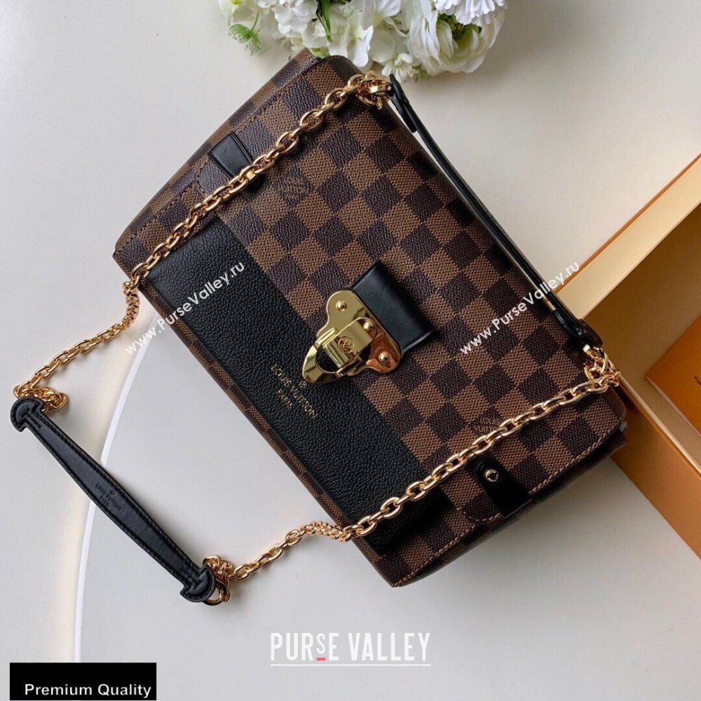 Louis Vuitton Damier Ebene Canvas Vavin PM Bag N40108 Black (kiki-20100813)