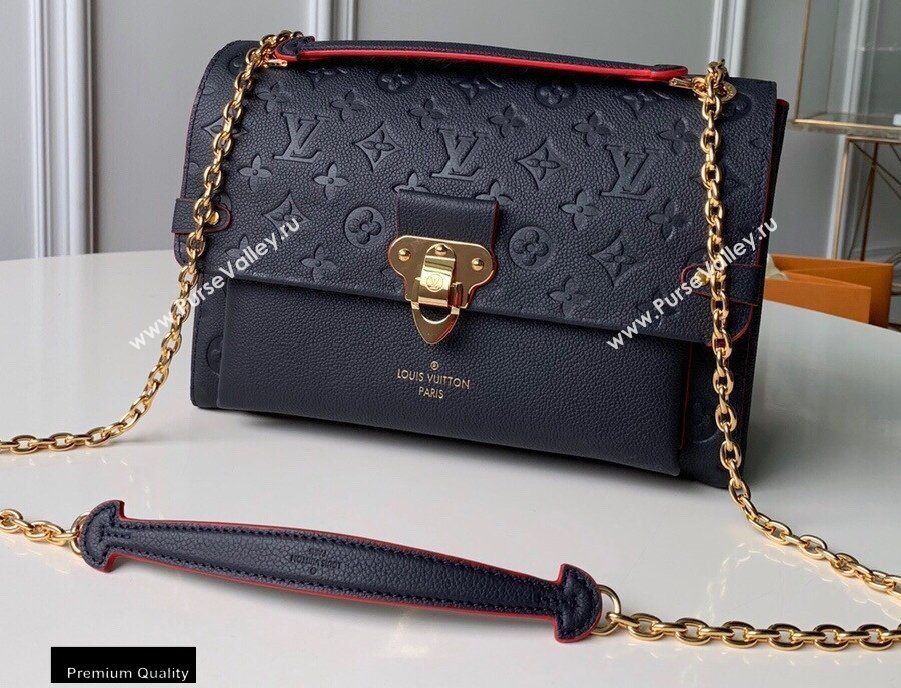Louis Vuitton Monogram Empreinte Vavin MM Bag M43925 Marine Rouge (kiki-20100802)