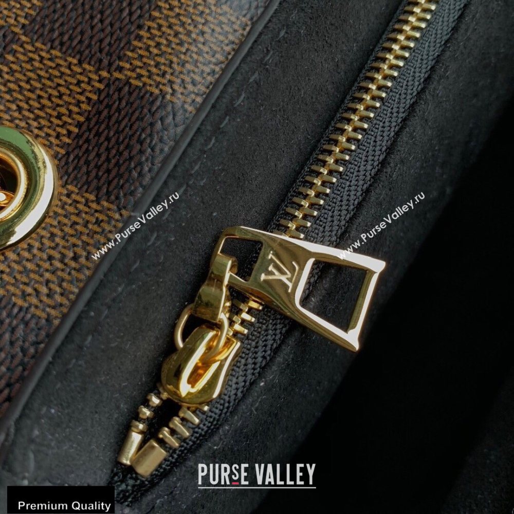 Louis Vuitton Damier Ebene Canvas Vavin PM Bag N40108 Black (kiki-20100813)