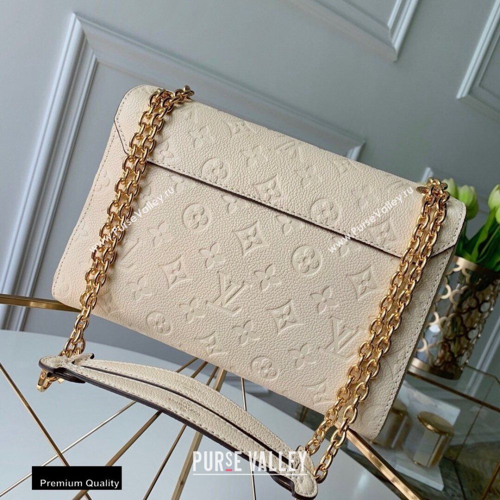 Louis Vuitton Monogram Empreinte Vavin PM Bag M44523 Creme (kiki-20100806)