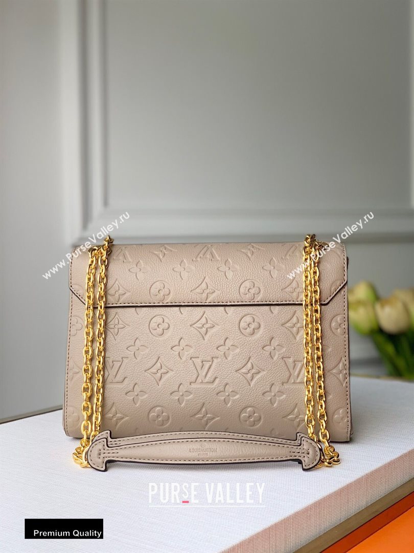 Louis Vuitton Monogram Empreinte Vavin PM Bag M44929 Tourterelle Grey (kiki-20100807)